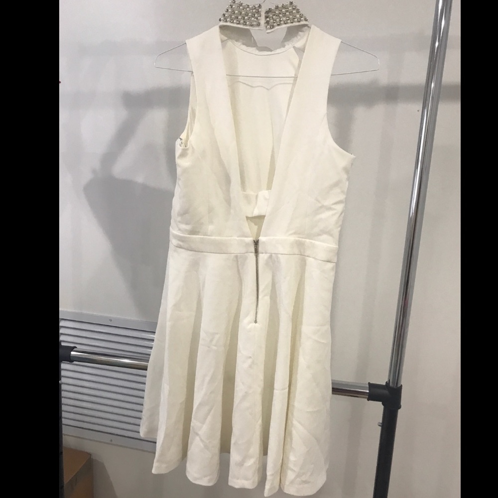 XOXO fit and flare dress with rhinestone collar - Picture 2 of 3